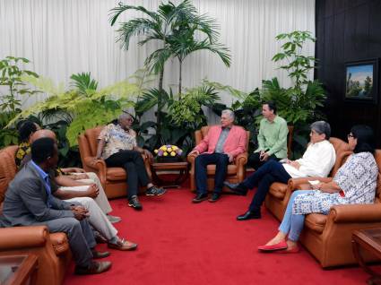 Presidente Díaz-Canel recibió a Danny Glover