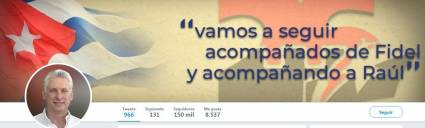 Presidente cubano en Twitter