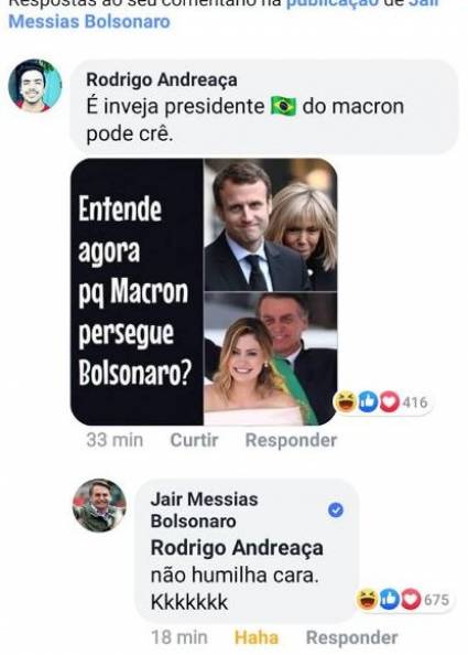 Mensaje en burla criticado por Emmanuel Macron