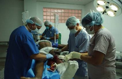 Brigada médica cubana en Haití, cuando ocurrió el terremoto en el 2010