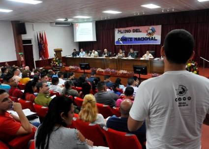 Pleno del Comité Nacional de la Unión de Jóvenes Comunistas (UJC)
