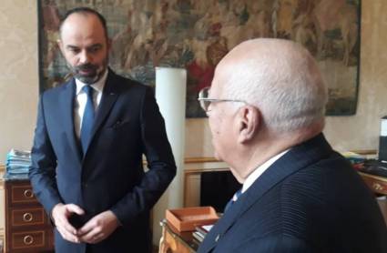 Cabrisas Ruiz fue recibido por el primer ministro Edouard Philippe