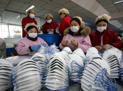 Máscaras de protección en China