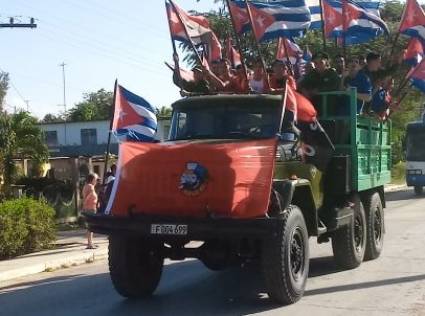 Entrada victoriosa de la Caravana de la Libertad a Matanzas