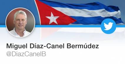 Twitter oficial del Presidente cubano Miguel Díaz-Canel Bermúdez