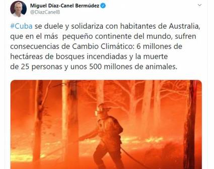 Cuenta oficial del Presidente cubano Miguel Díaz-Canel Bermúdez