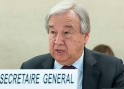 Secretario general de la ONU, António Guterres