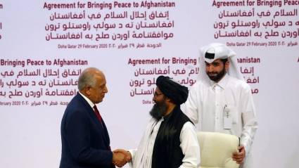 Firmantes de Acuerdo de Paz en Afganistán