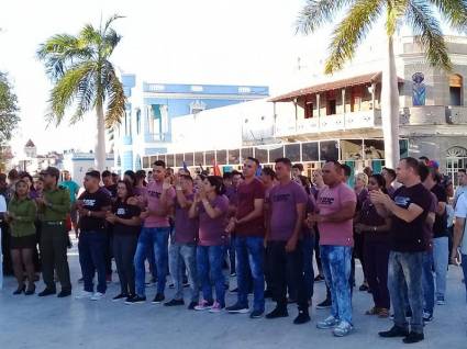 La delegación tunera al Congreso de la UJC