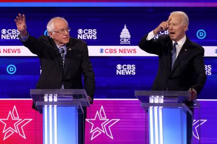 Sanders y Biden. Este duelo parece definitorio para las aspiraciones de ambos.