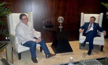 Canciller de Cuba en su primera visita oficial a Panamá