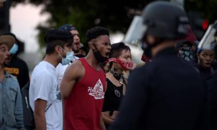 Protestas en Mineápolis, en el estado de Minnesota.