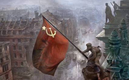 La bandera de la URSS sobre el edificio del Reichtag, en Berlín, se convirtió en el símbolo de la victoria sobre el fascismo