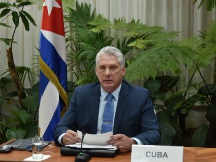 Presidente cubano Miguel Díaz-Canel Bermúdez