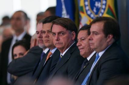 Bolsonaro con Rodrigo Maia