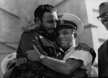 Fidel y Yuri Gagarin