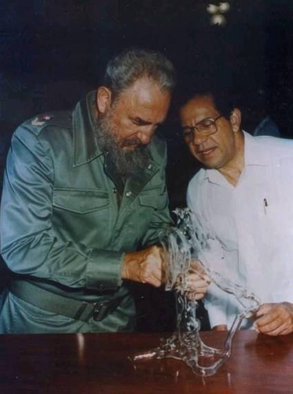 Fidel en el CIGB