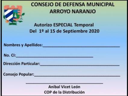 Modelo de tarjeta temporal