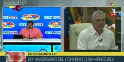 Transmisión en vivo por el 20 aniversario del Convenio Cuba-Venezuela