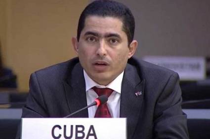 El diplomático cubano Lester Delgado