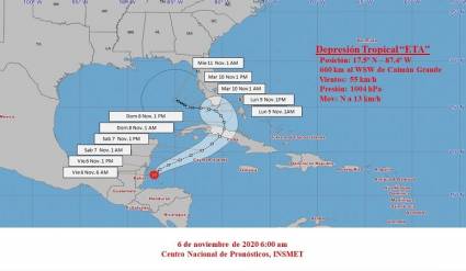 Depresión tropical Eta