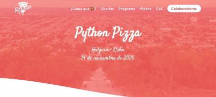 Sitio web oficial de Python Pizza Holguín