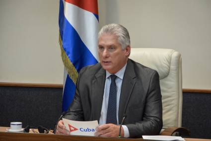 Presidente Miguel Díaz-Canel interviene en reunión del Consejo Supremo Económico Euroasiático