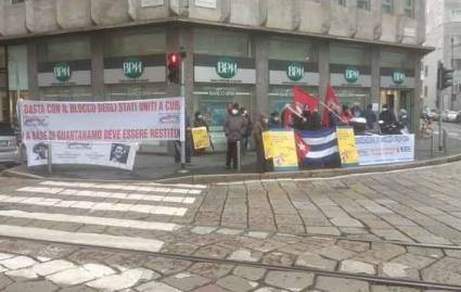 Demostración convocada por la Asociación Nacional de Amistad Italia-Cuba