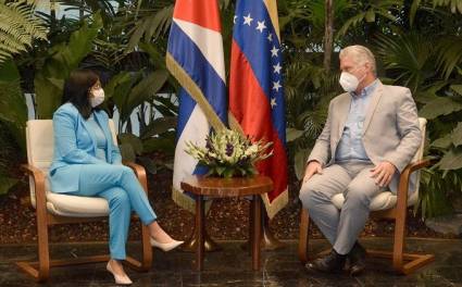 Recibió el Presidente Díaz-Canel  a la Vicepresidenta Ejecutiva de Venezuela