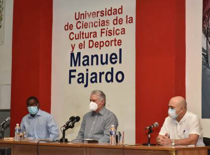 Miguel Díaz-Canel en la UCCFD