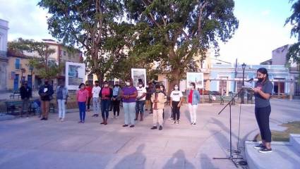 Celebración en el Parque de la Libertad