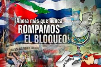 Solidaridad con Cuba en contra del Bloqueo