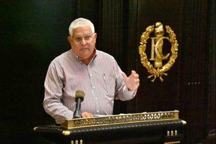 José Luis Toledo Santander, presidente de la Comisión de Asuntos Constitucionales y Jurídicos del Parlamento cubano.