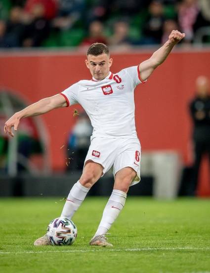 El polaco Kacper Kozlowski en la Eurocopa
