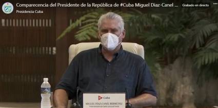 Comparecencia del Presidente de la República Miguel Díaz-Canel Bermúdez.