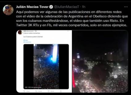 El análisis muestra la desinformación que se ha generado sobre Cuba en Twitter, red social que viola sus propias políticas al permitirlo.