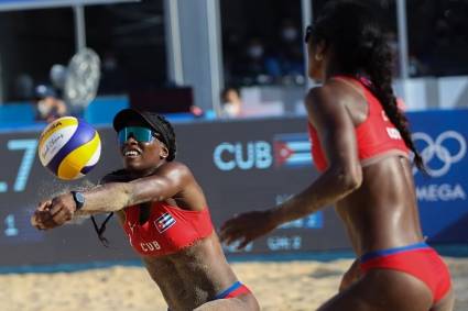 Dupla cubana de voleibol de playa