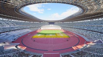 El majestuoso Estadio Olímpico de Tokio acogerá las ceremonias de apertura y clausura de los Juegos.