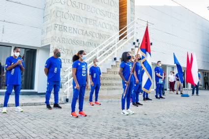 Abanderamiento de representantes cubanos al Campeonato Mundial de Atletismo para Sordos