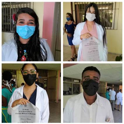 Jóvenes de diversas nacionalidades concluyeron la carrera de Medicina en la Universidad de Ciencias Médicas de Matanzas