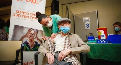 Vacunación a mayores de 60 años en Israel