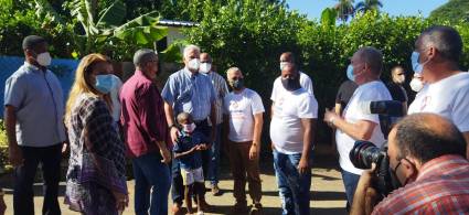 Visita del presidente Miguel Díaz-Canel al barrio La Corbata