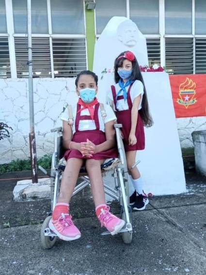 María Carla en la escuela