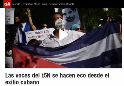 Portada de CNN en español sobre el 15N