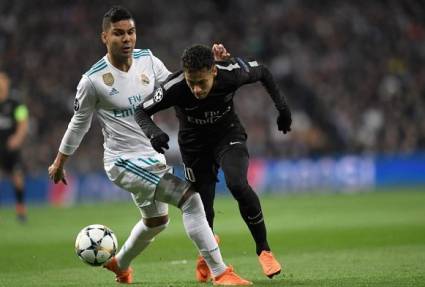 Casemiro (Real Madrid) y Neymar (PSG), fútbol