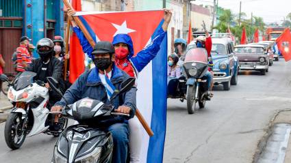 Caravana contra el Bloqueo en Bayamo