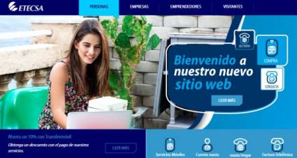 Nuevo portal web de Etecsa