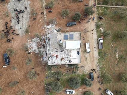 Vista aérea del edificio donde tuvo lugar la operación antiterrorista