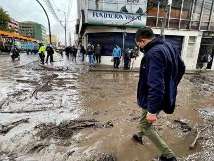 Fuertes lluvias en Ecuador