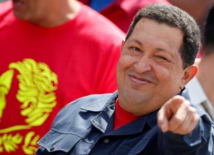 El líder venezolano Hugo Chávez
